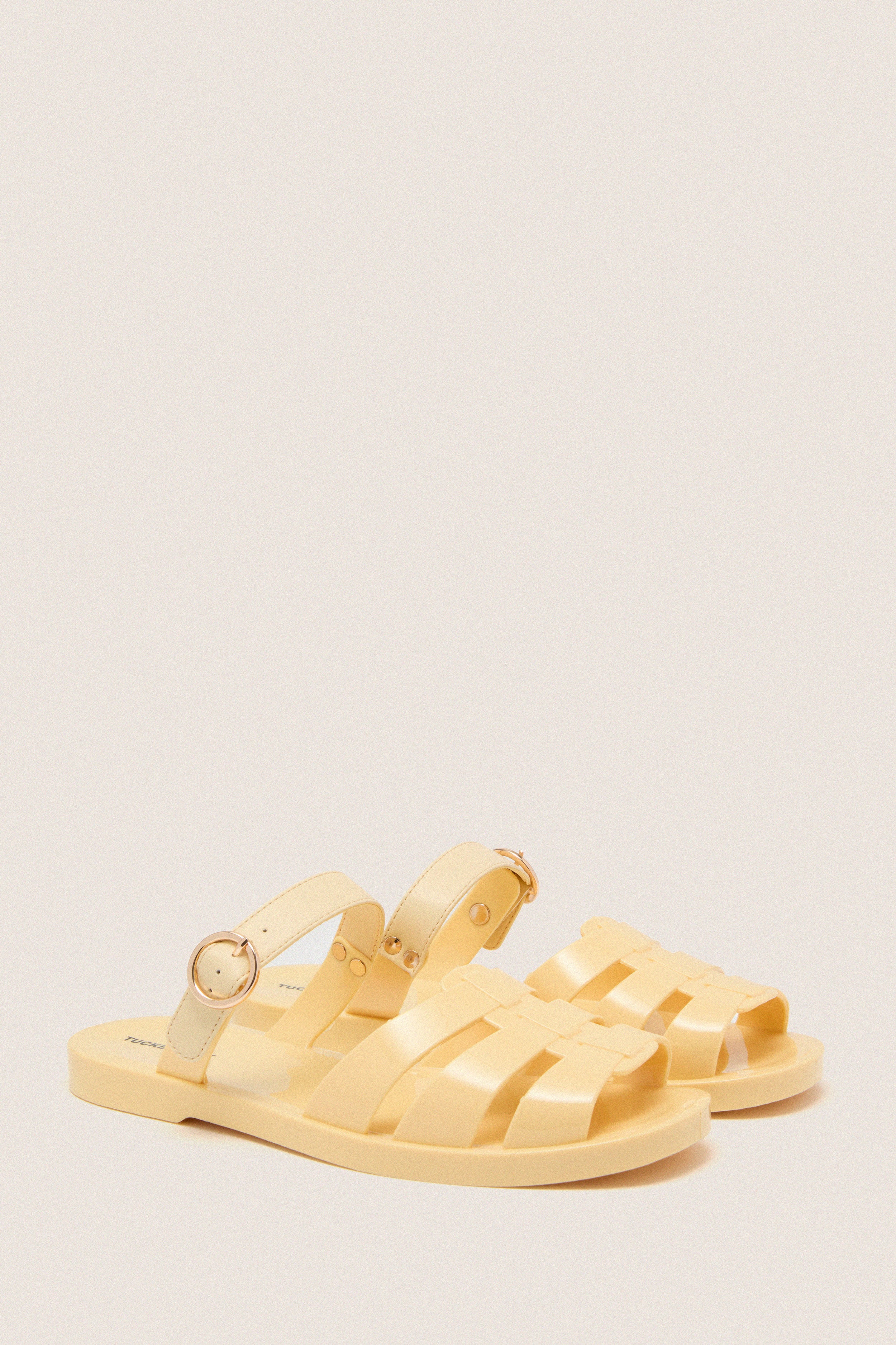 Yellow Riley Jelly Sandals - Image 4