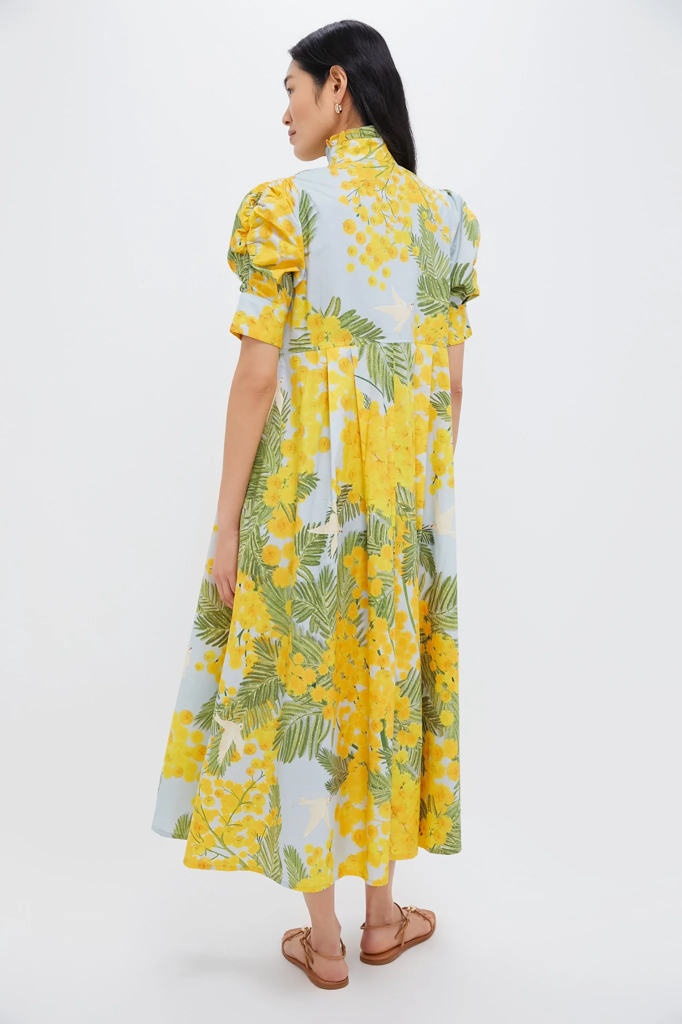 Yellow Storm Blue Venetia Midi Dress - Image 4