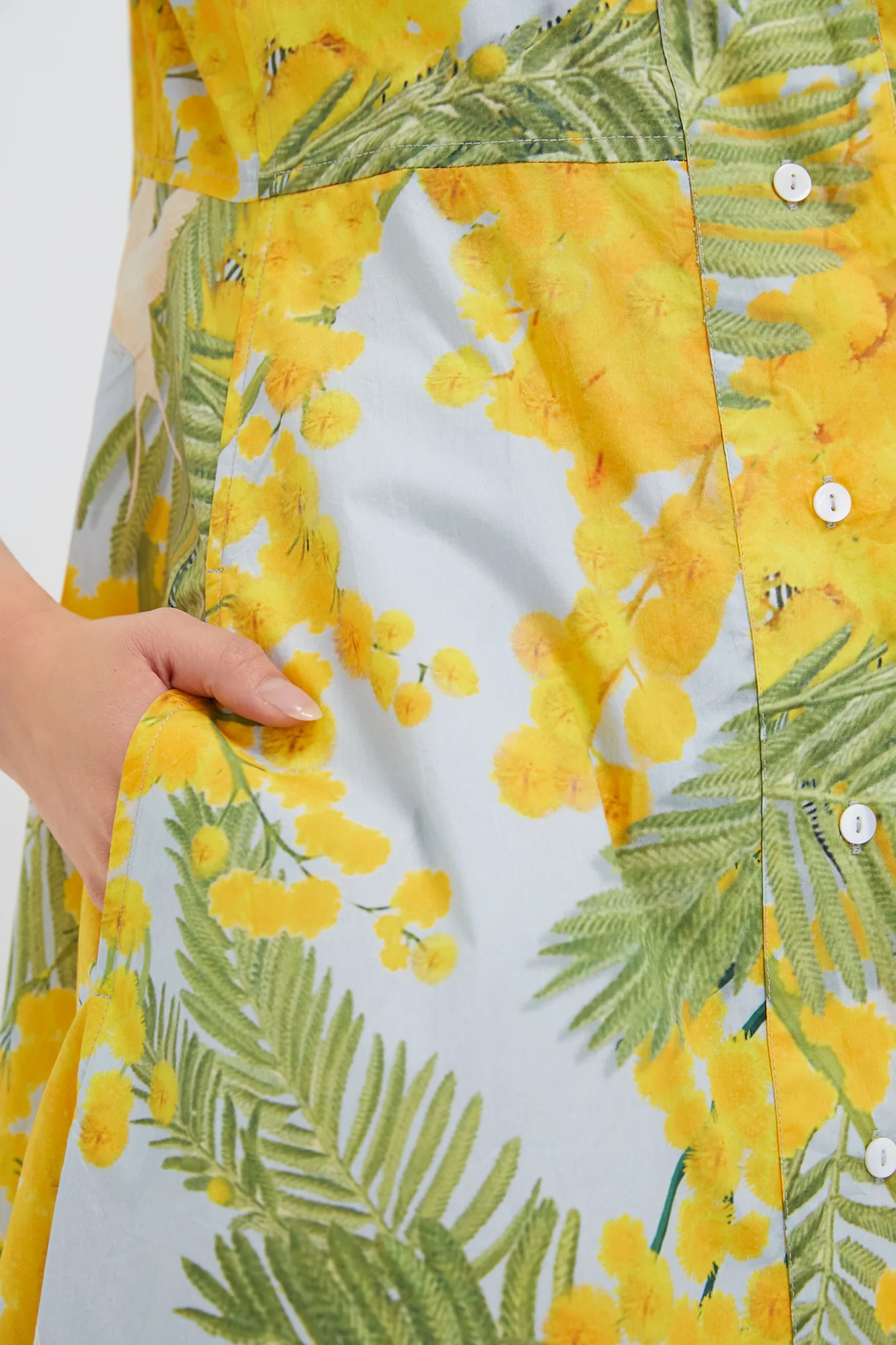 Yellow Storm Blue Venetia Midi Dress - Image 5
