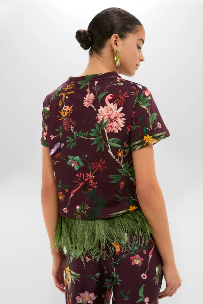 Zooflora La Scala Tee with Feathers - Image 4